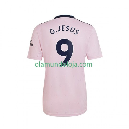 Camisola Arsenal Gabriel Jesus 9 Homem Equipamento Terceiro 2022-2023 Manga Curta